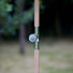 Cream Plain Fringed Garden Parasol with Metal Parasol Base