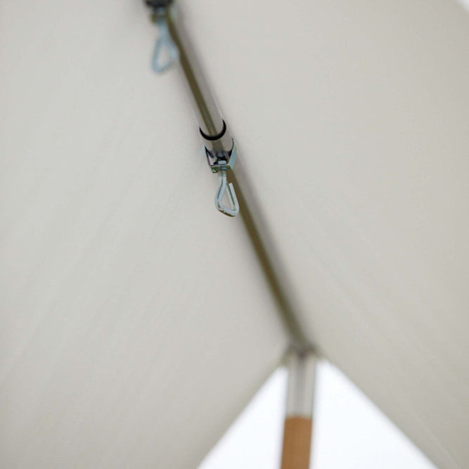 Cream Sun Shade Canopy with Fringing - Gardenesque