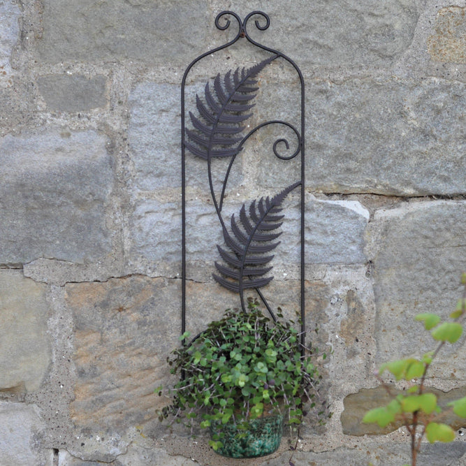 Decorative Fern Garden Metal Wall Planter available at Gardenesque