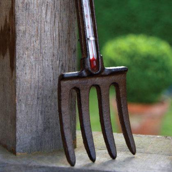 Cast Iron Garden Fork Thermometer