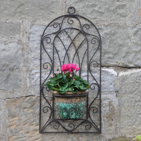 Single Pot Metal Wall Planter