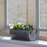 Indoor or Outdoor Metal Trough Plant Pot - 30cm at Gardenesque