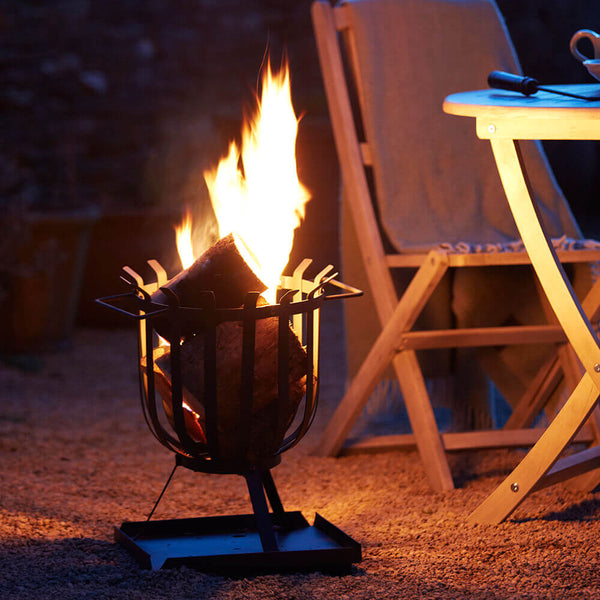 Hoole Cesta Steel Fire Basket | Gardenesque Fire Pit