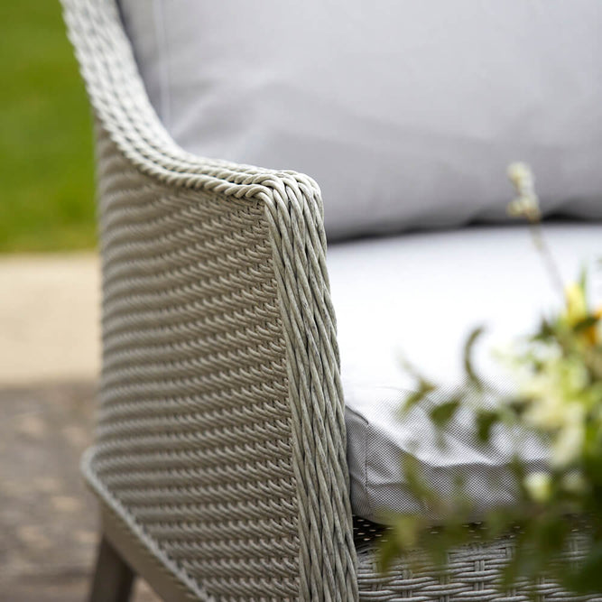 Grey 4 Piece Rattan Garden Furniture Set with Table - Paxton at Gardenesque