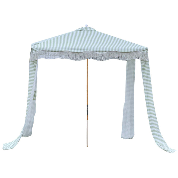 Small Green Striped Pop-up Garden Gazebo - Gardenesque