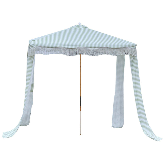 Small Green Striped Pop-up Garden Gazebo - Gardenesque