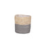 Grey Woven Basket Indoor Plant Pot 19cm available at Gardenesque