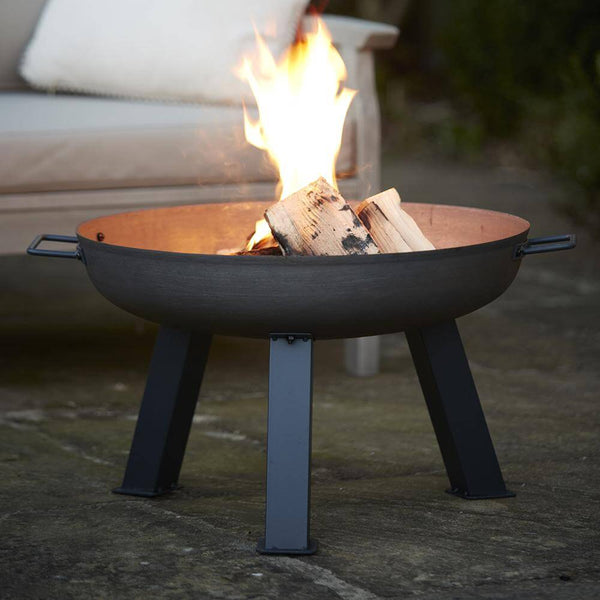 Hoole Cast Iron Fire Pit Bowl With Legs 