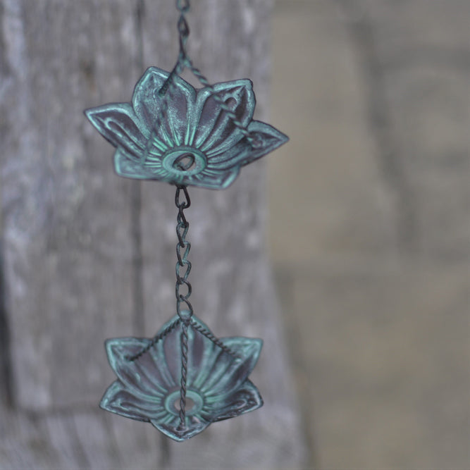 Lily Pad Garden Rain Chain