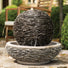 Globe Slate Water Feature with LED Light - Gardenesque