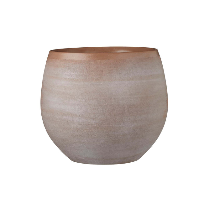Mila Indoor Golden Brown Plant Pot - large available at Gardenesque