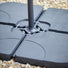 2.95m Grey Cantilever Garden Parasol with Base available at Gardenesque