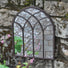 St Mary Arch Black Window Garden Mirror available at gardenesque