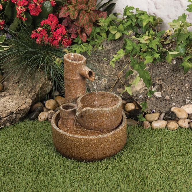 Urban Indoor Water Fountain Feature with Pump - Gardenesque