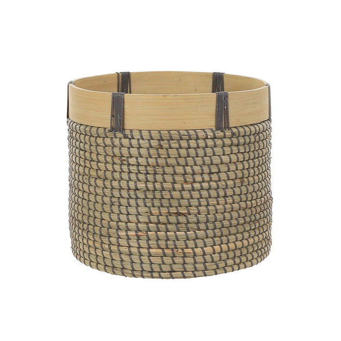 Wooden Woven Basket Indoor Plant Pot 23cm available at Gardenesque