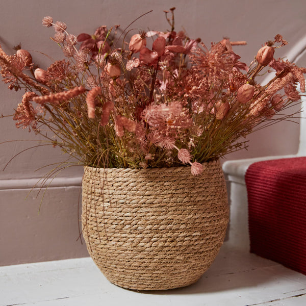 Woven Seagrass Plant Pot Basket at Gardenesque