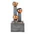 3 Tier Copper Bowl Water Feature with LED Lights at Gardenesque