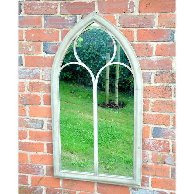 York Large Metal Garden Mirror available at gardenesque