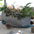 Farmhouse Windowsill | Metal Trough Planter