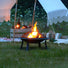 outdoor firepit black for gardens at gardenesque