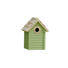 green wooden bird house