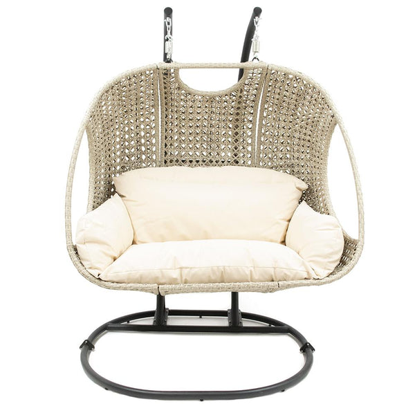 Double Hanging Rattan Egg Chair - Paxton at Gardenesque