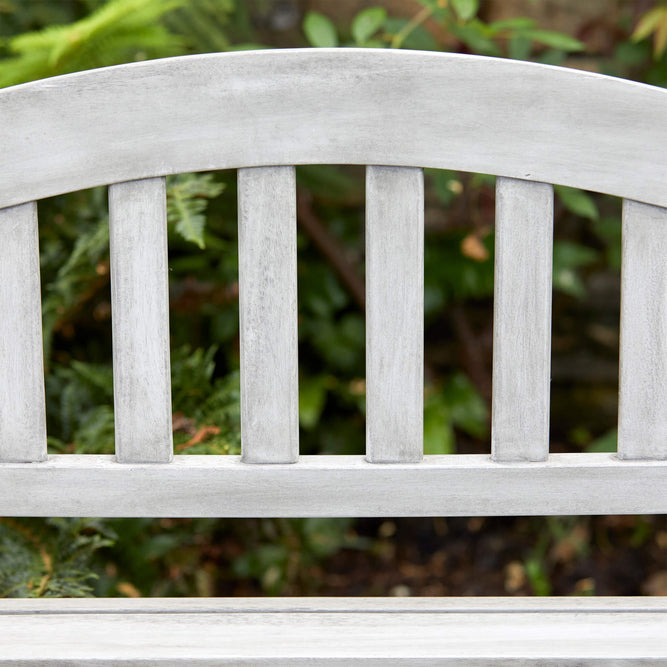 2 Seater Grey Wooden Garden Bench - Repton Queen