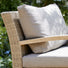 Cushioned Garden Chairs - Set of 2 - Wood Effect Aluminium - Sherwood