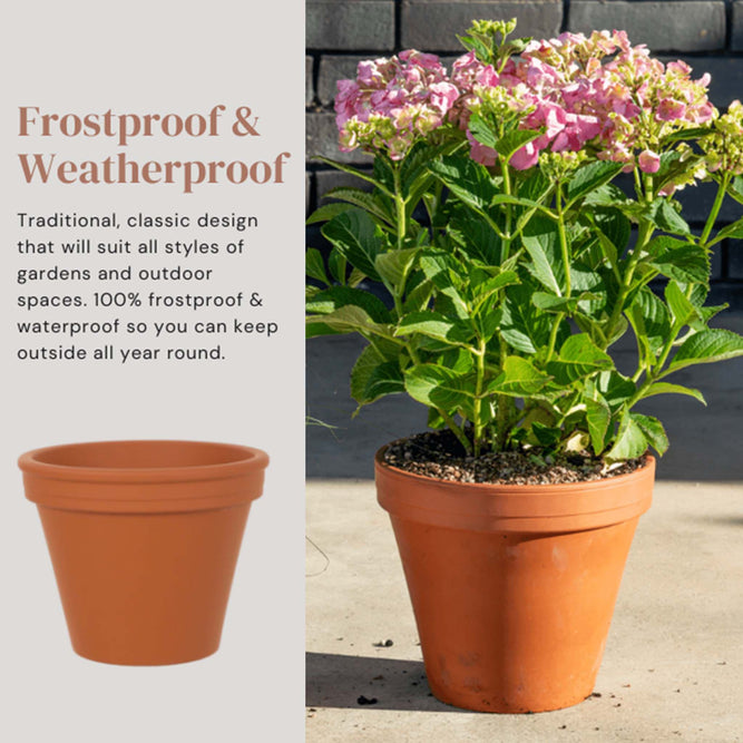 Gardenesque Essentials Large Terracotta Plant Pots - 4 Sizes