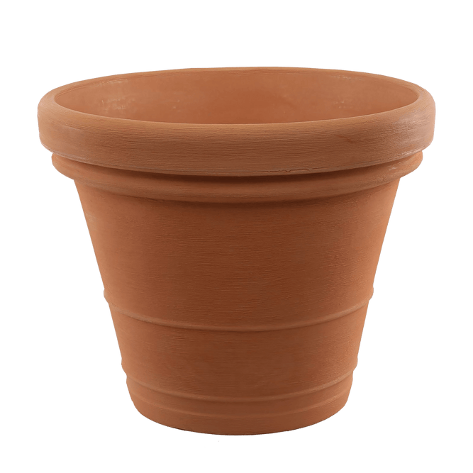 Extra large plastic terracotta pot