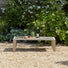 5 Seater Wood Effect Aluminium Garden Furniture Set with Coffee Table - Sherwood