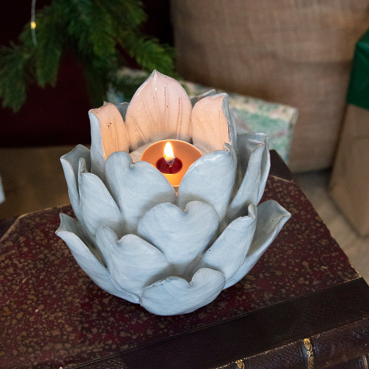 Artichoke Ceramic Candle Holder Gardenesque