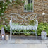 Grey Metal Butterfly 2 Seater Garden Bench at Gardenesque