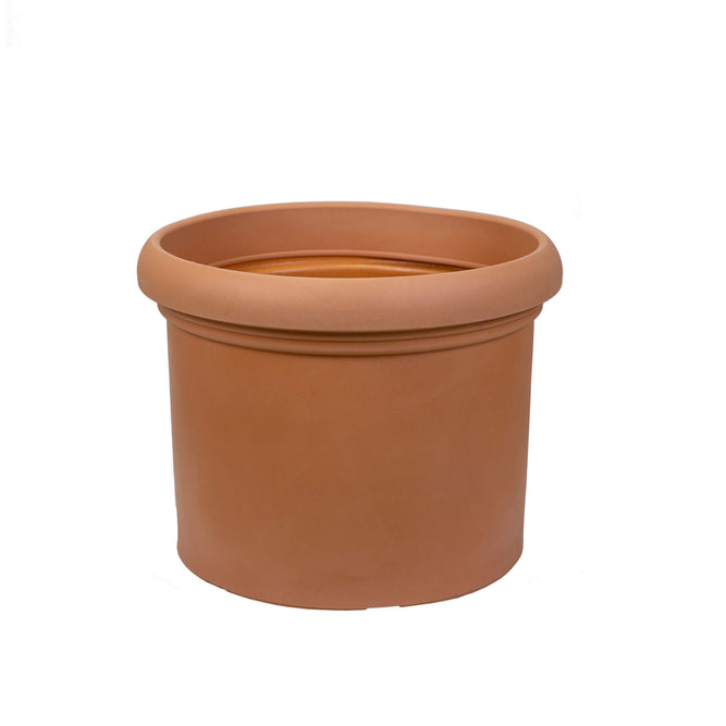 large plastic terracotta pot