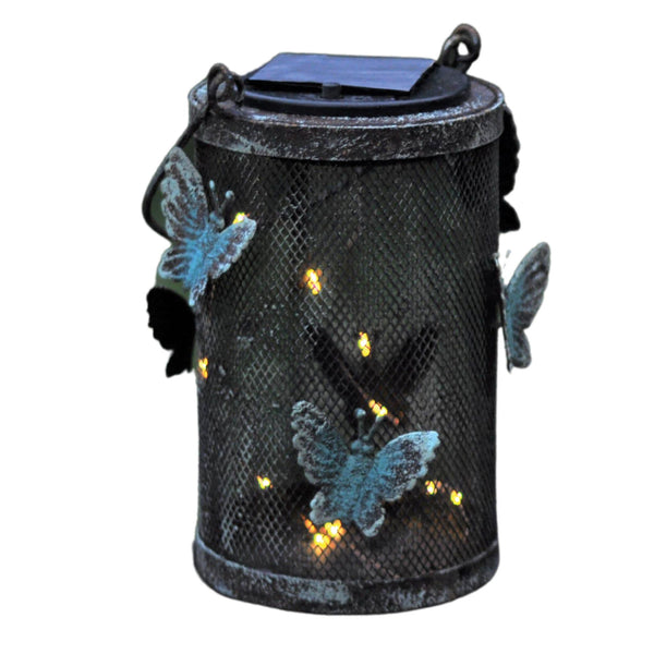 Outdoor Solar Hanging Lantern - Butterfly at Gardenesque