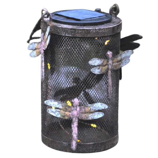 Outdoor Solar Hanging Lantern - Dragonfly at Gardenesque