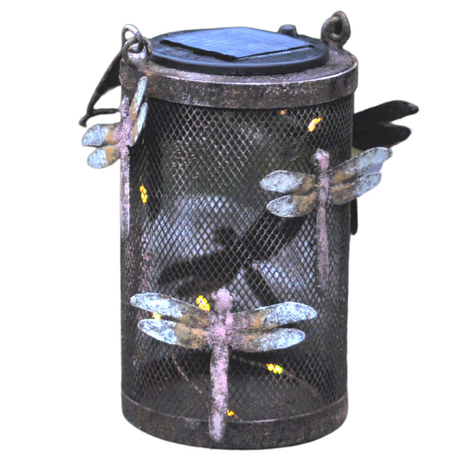Outdoor Solar Hanging Lantern - Dragonfly at Gardenesque
