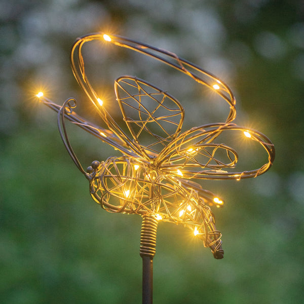 Outdoor Solar Light Garden Stake - Butterfly at Gardenesque