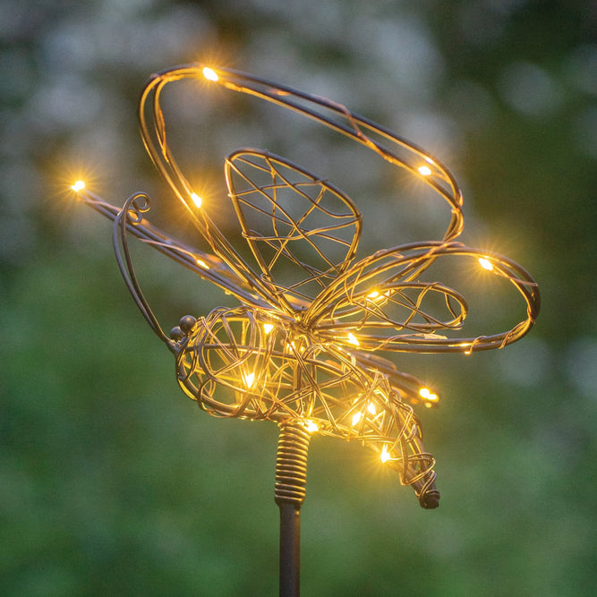 Outdoor Solar Light Garden Stake - Butterfly at Gardenesque