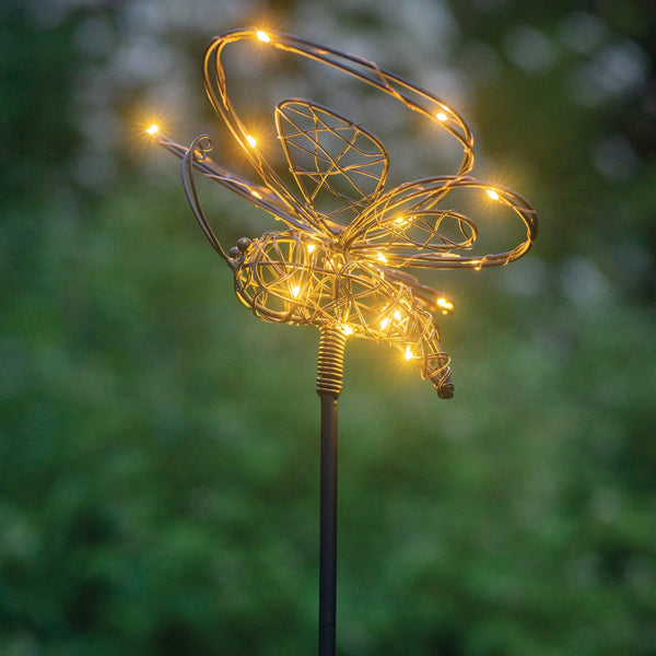 Outdoor Solar Light Garden Stake - Butterfly at Gardenesque