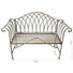 outdoor metal garden bench