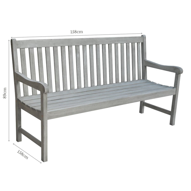 outdoor wooden garden bench