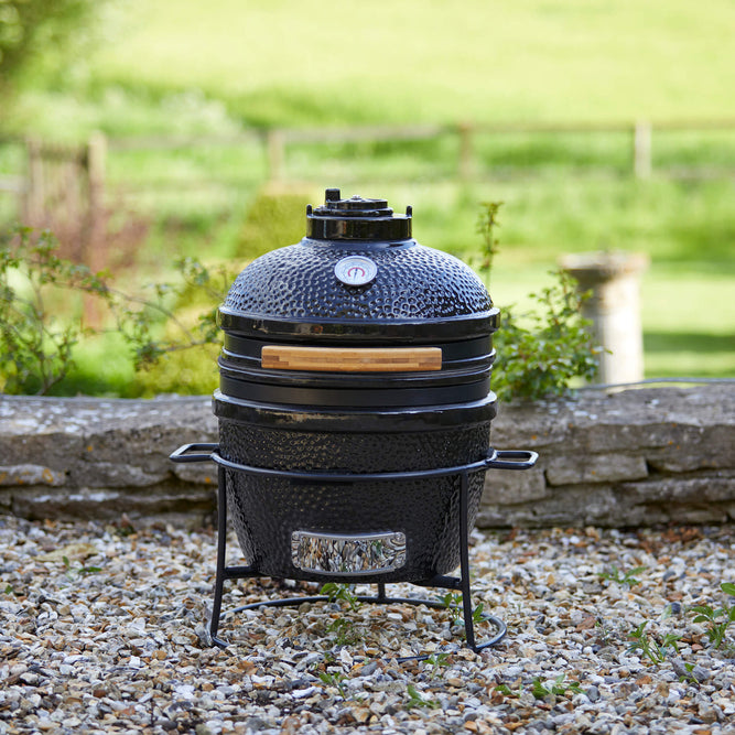 Egg smoker bbq top