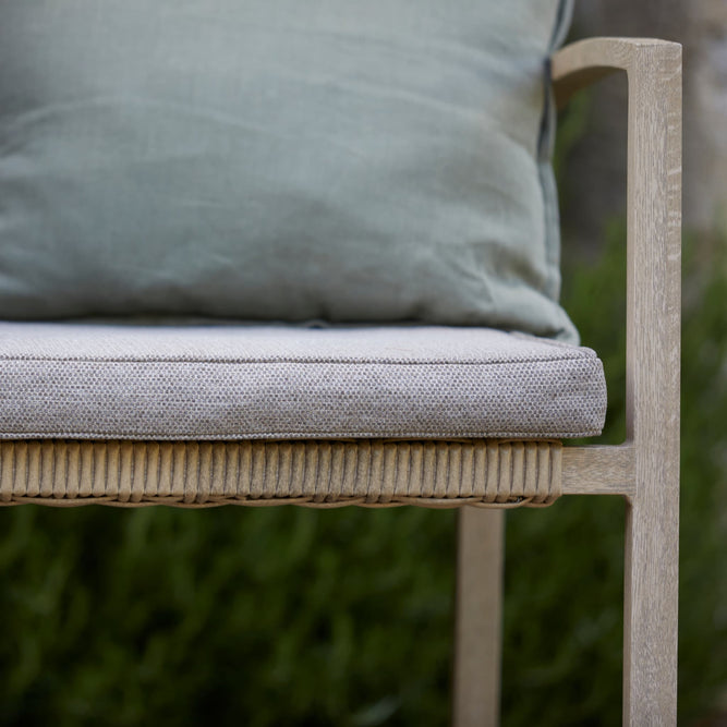 Rattan Garden Dining Chairs - Multipacks - Wood Effect Aluminium - Sherwood at Gardenesque