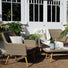 Paxton 4 Seater Rattan Garden Furniture Set with Cushions - Gardenesque