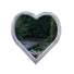 Rustic Heart Wooden Solar Light Up Garden Mirror available at Gardenesque