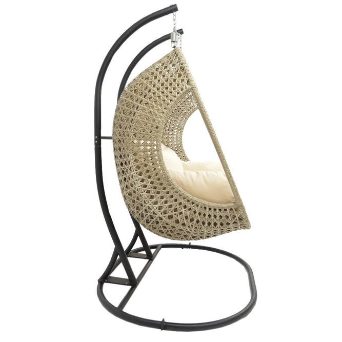 Double Hanging Rattan Egg Chair - Paxton at Gardenesque