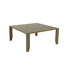 Square Outdoor Coffee Table - Wood Effect Aluminium at Gardenesque