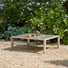 Square Outdoor Coffee Table - Wood Effect Aluminium at Gardenesque
