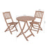 Teak wooden garden bistro set